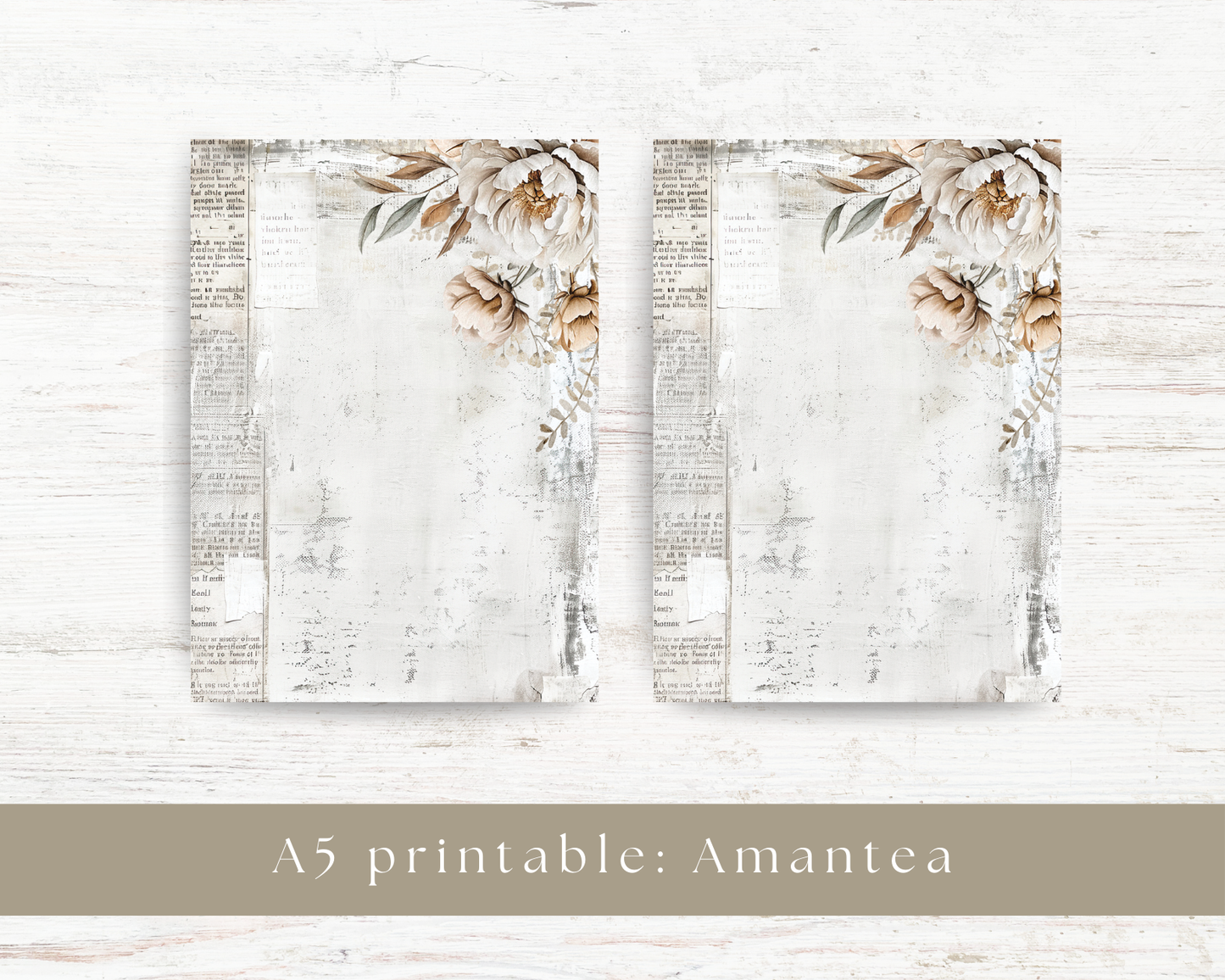 A5 printables: Amantea collection