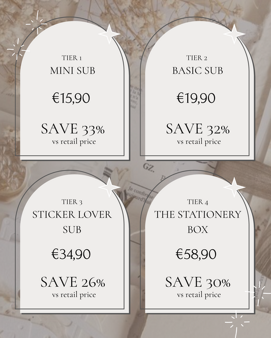 Tier 1: Mini subscription (Free shipping)