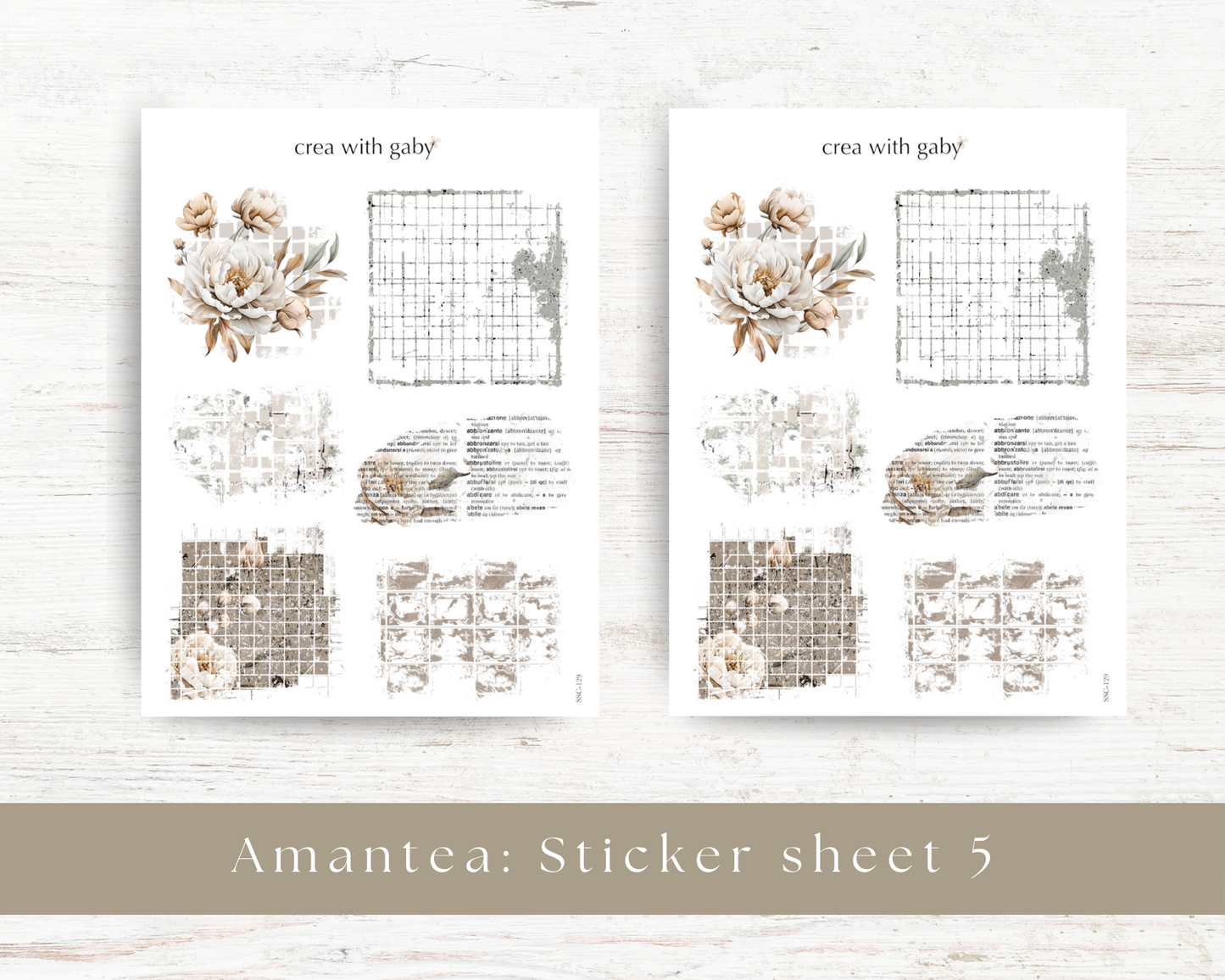 Layering stickers: Amantea collection (129)