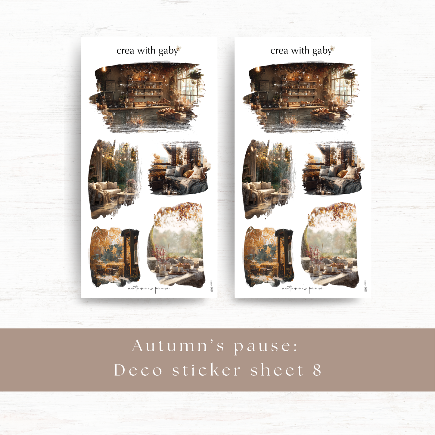 Deco sticker: Autumn's pause