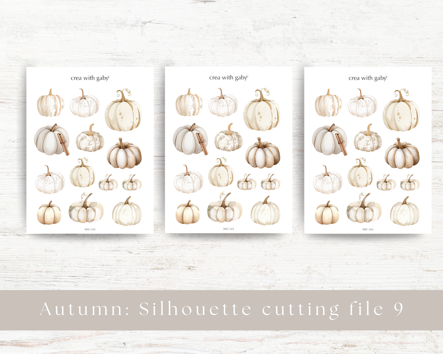 Silhouette cutting file: Autumn collection sticker sheet (164)