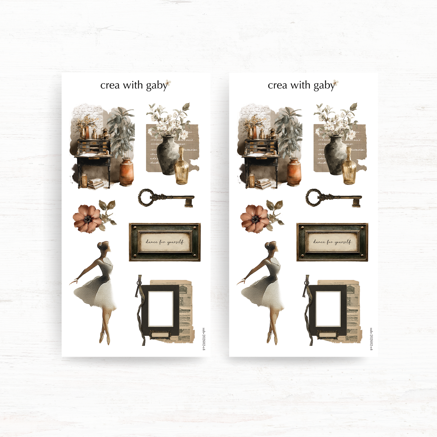 Deco stickers: Nostalgia (February 2026 sub kit)