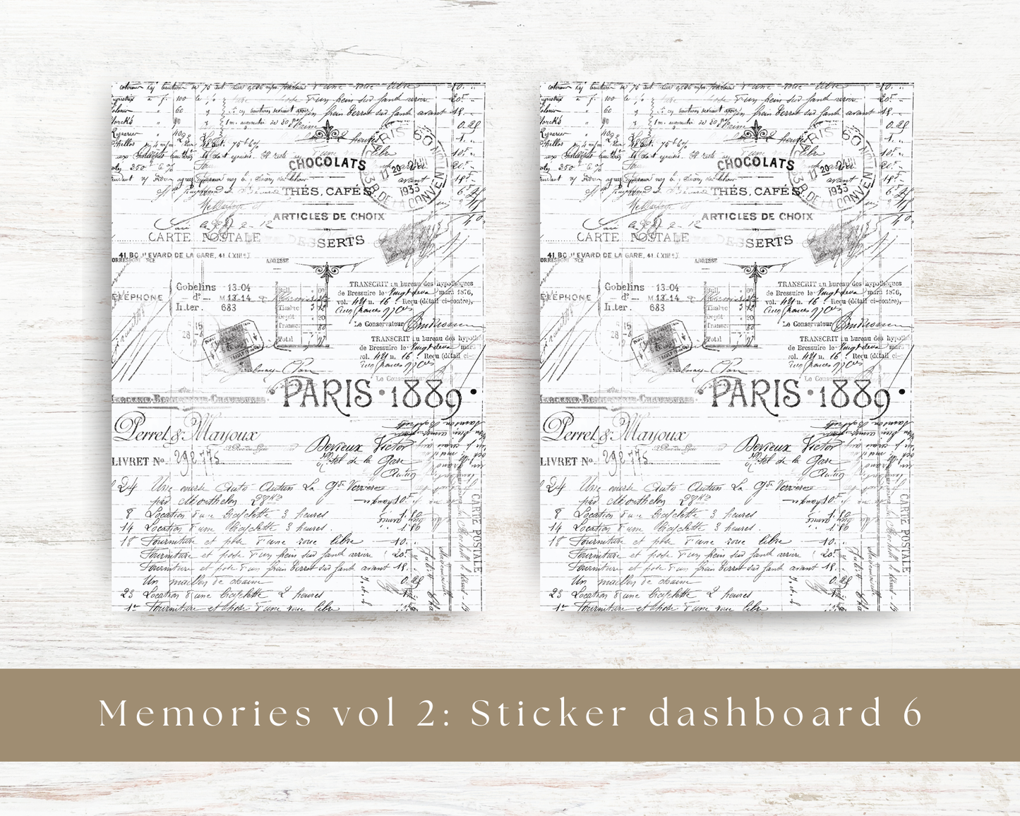 Sticker dashboards: Memories vol 2