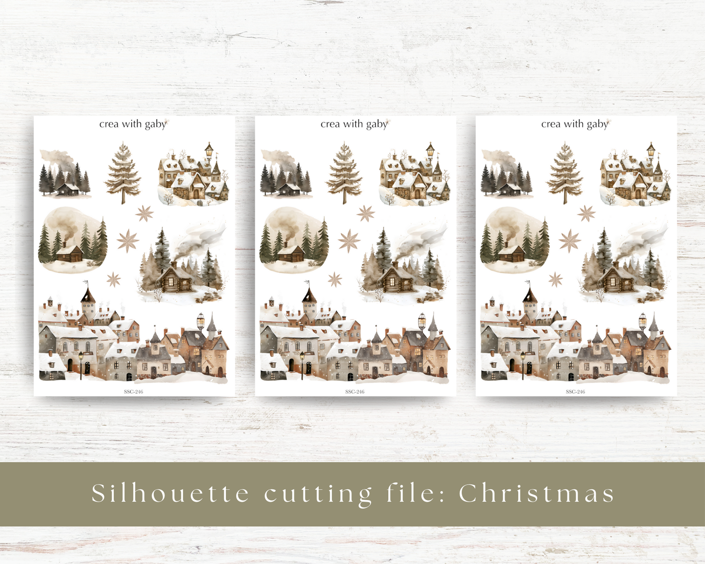 Silhouette cutting file: Christmas (250)