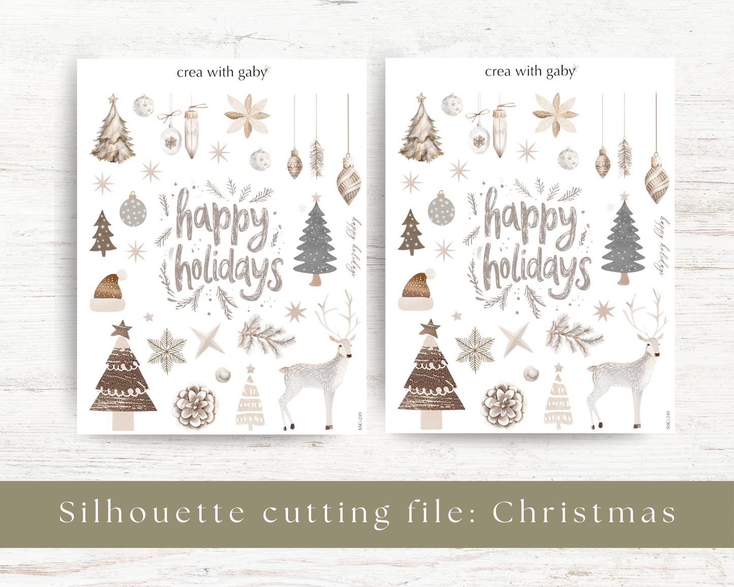 Silhouette cutting file: Christmas (249)