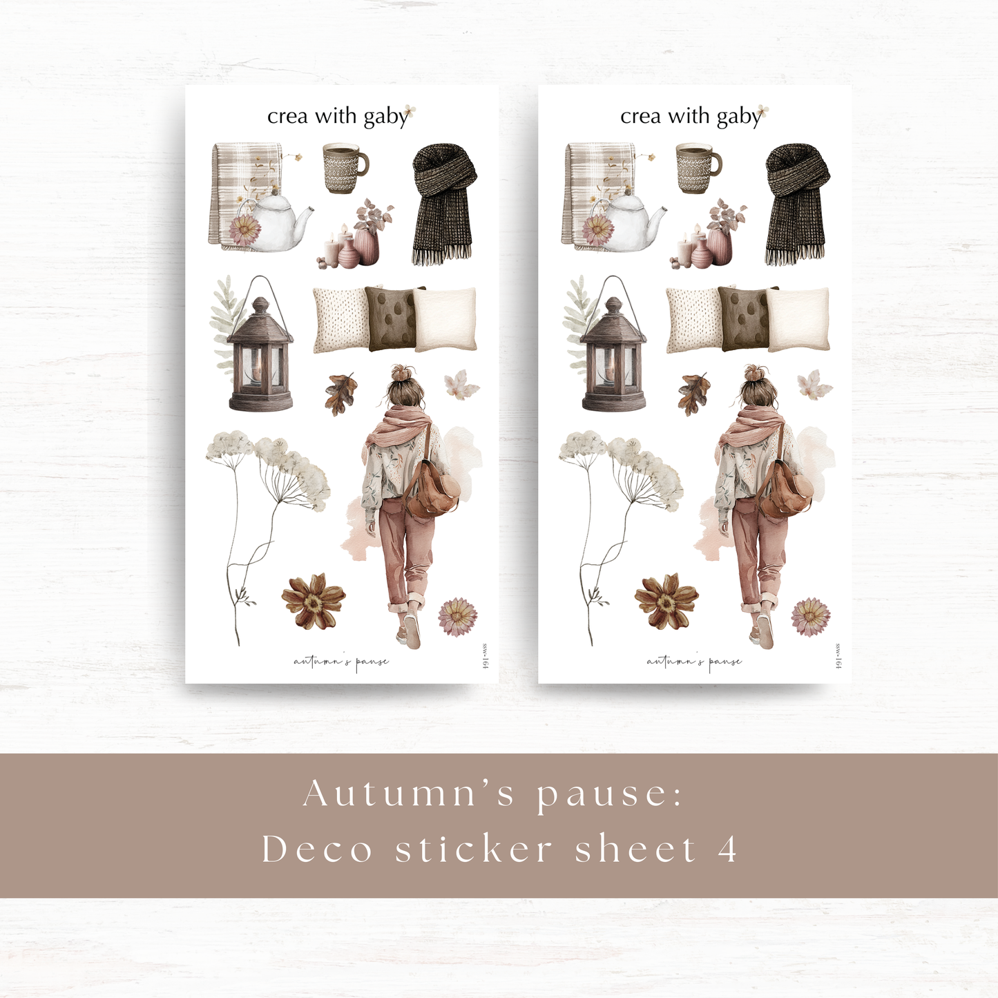 Deco sticker: Autumn's pause