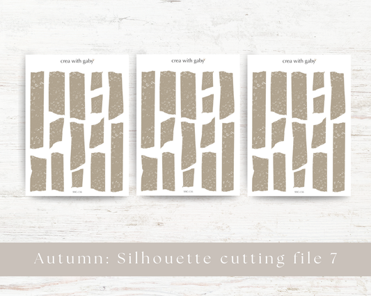 Silhouette cutting file: Autumn collection sticker sheet (156)