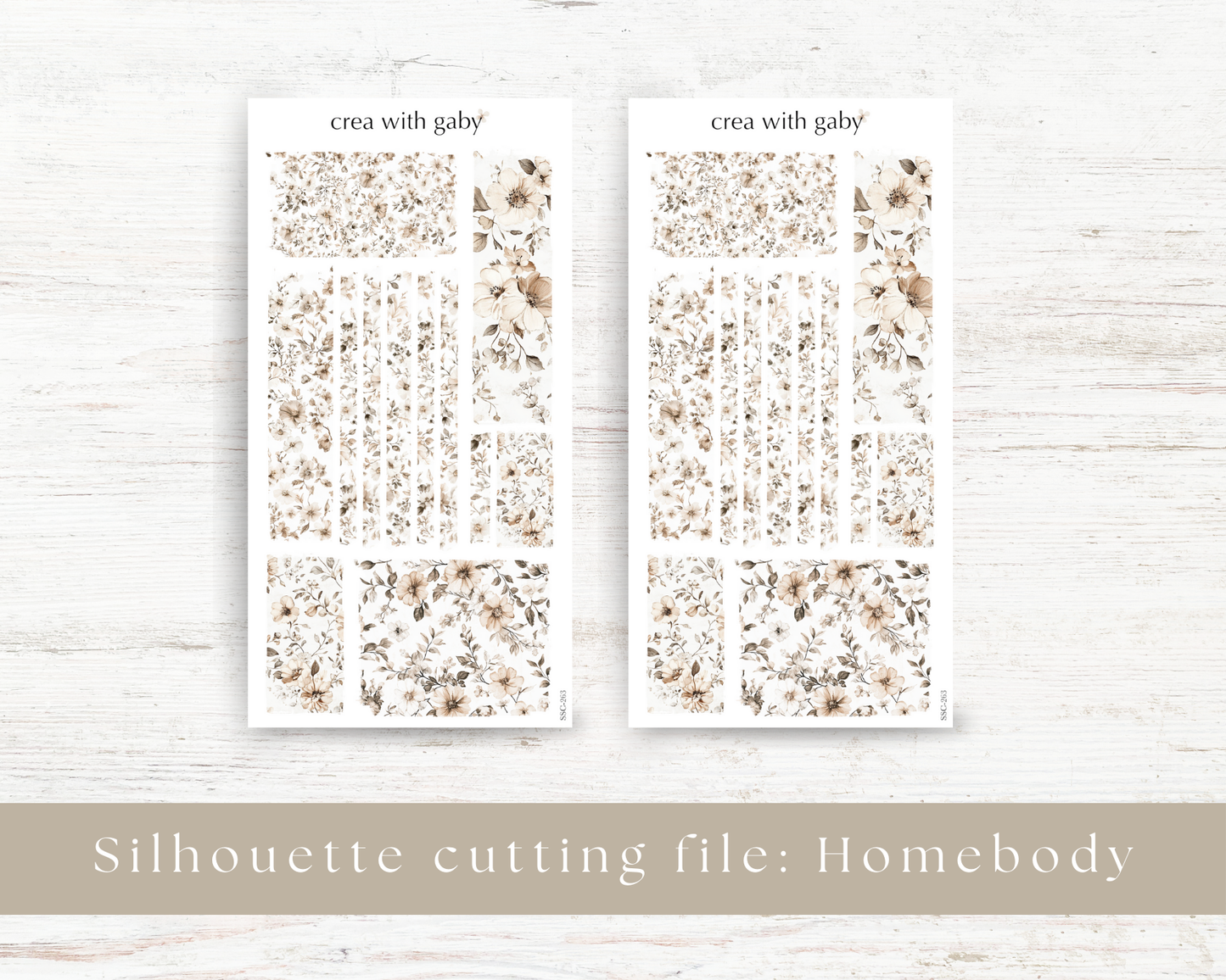 Silhouette cutting file: Homebody (263)