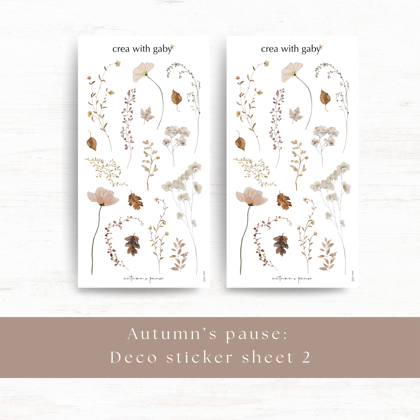 Deco sticker: Autumn's pause