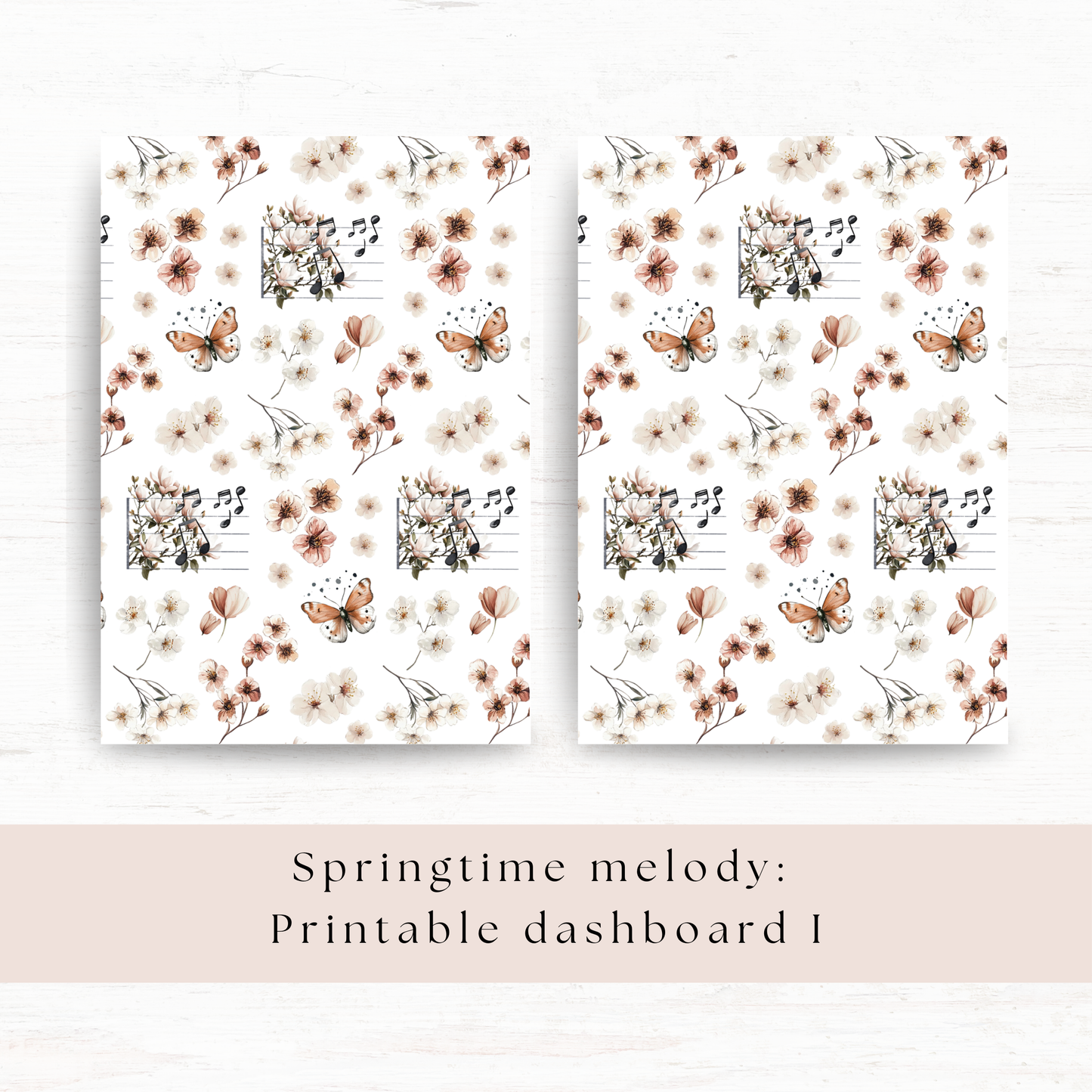 Printable dashboards: Springtime melody