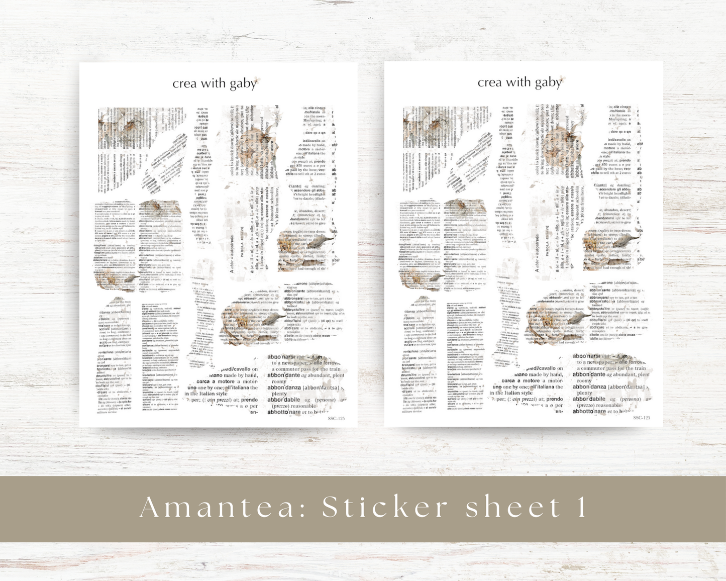 Torn paper stickers: Amantea collection (125)