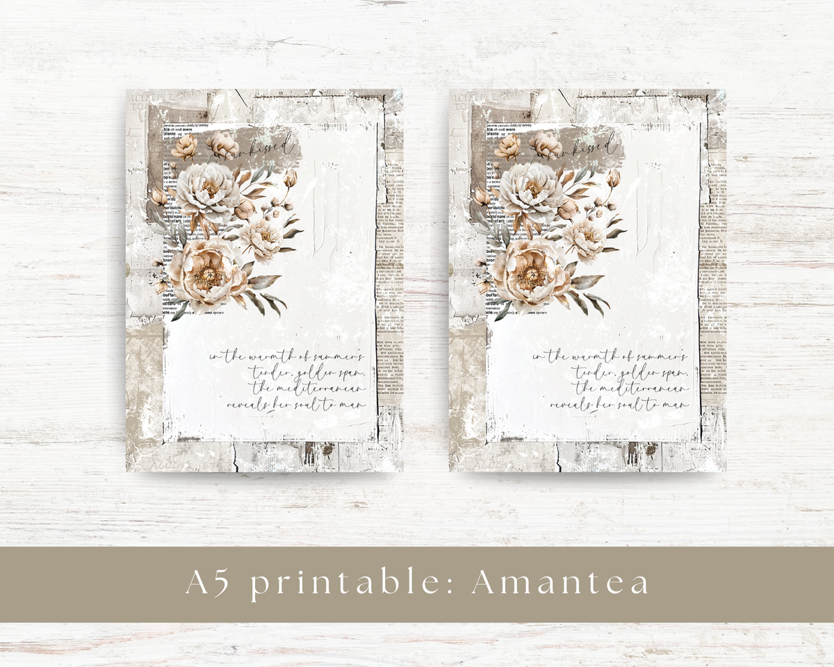 A5 printables: Amantea collection