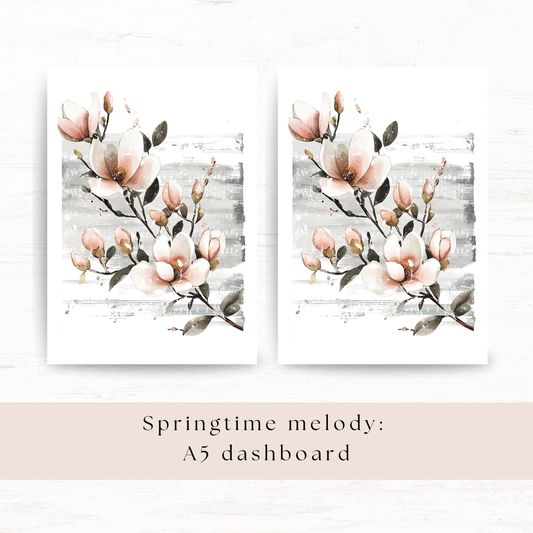 A5 deco dashboard: Springtime melody