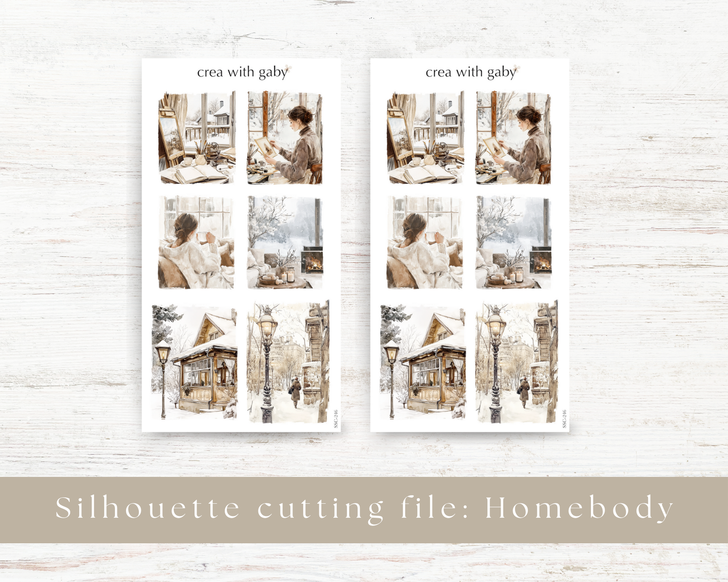 Silhouette cutting file: Homebody (246)