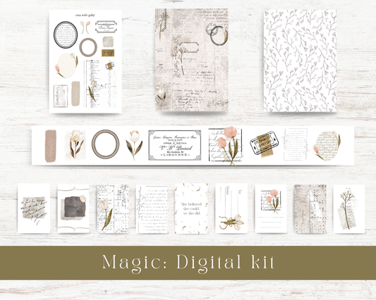 Digital journaling kit: Magic collection