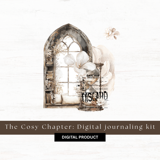 Digital journaling kit: The Cosy Chapter (October 2025 sub kit)