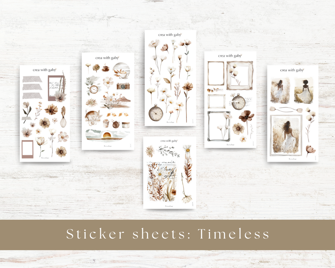 Sticker sheets: Timeless collection