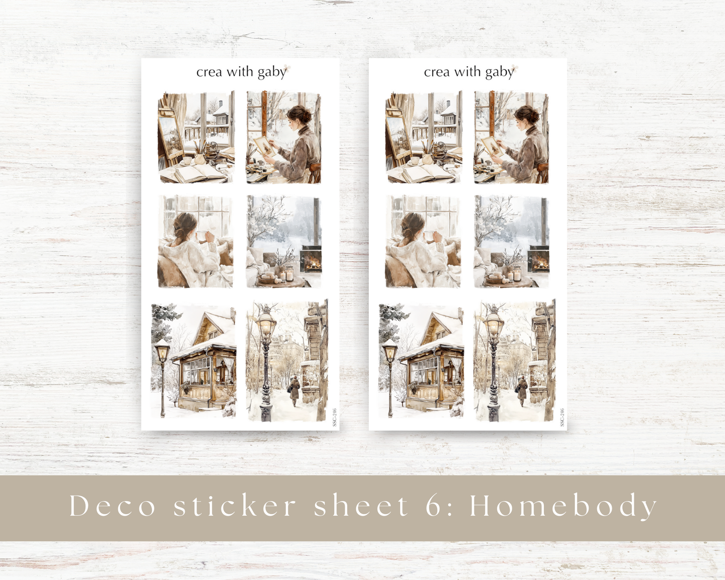 Deco scene stickers: Homebody collection (246)