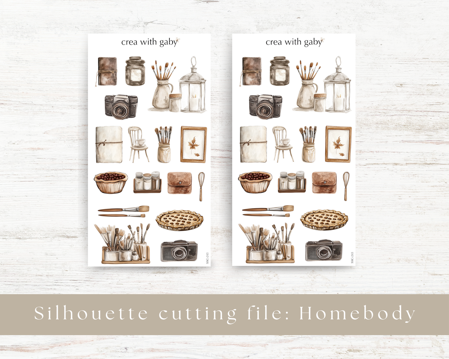 Silhouette cutting file: Homebody (243)