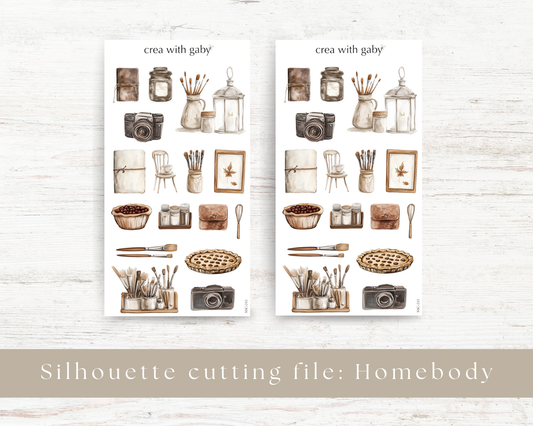 Silhouette cutting file: Homebody (243)