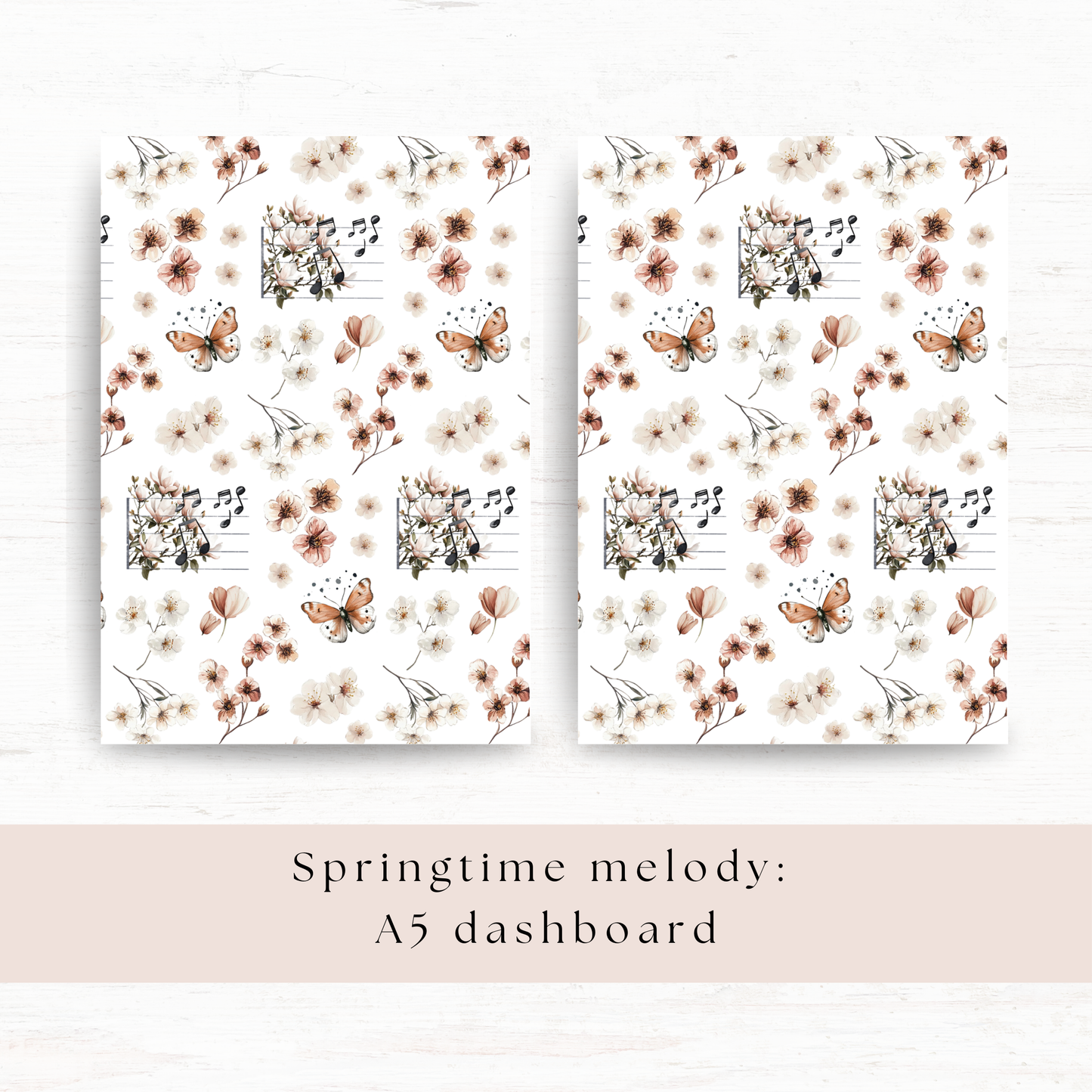 A5 deco dashboard: Springtime melody