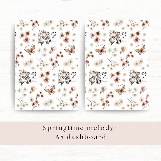 A5 deco dashboard: Springtime melody