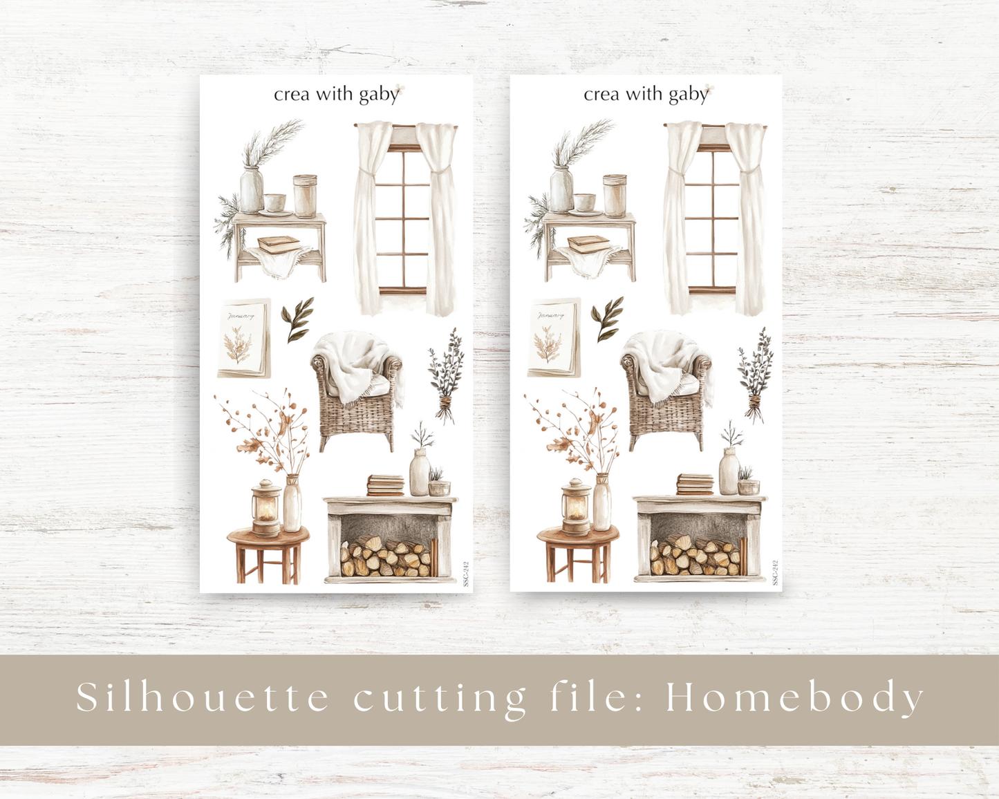 Silhouette cutting file: Homebody (242)