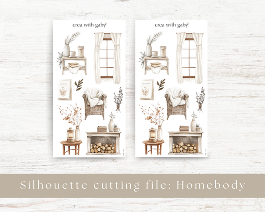 Silhouette cutting file: Homebody (242)