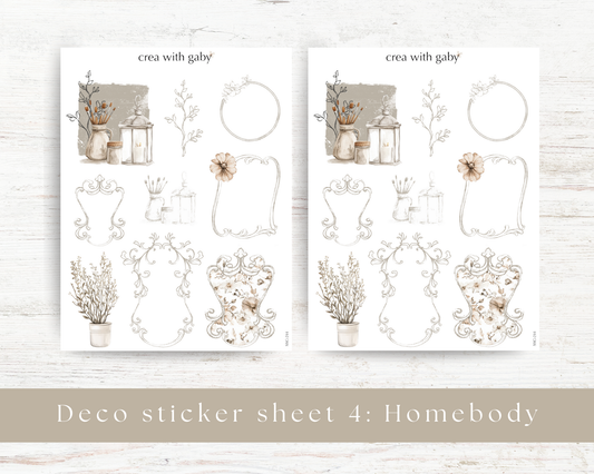 Deco stickers: Homebody collection (244)