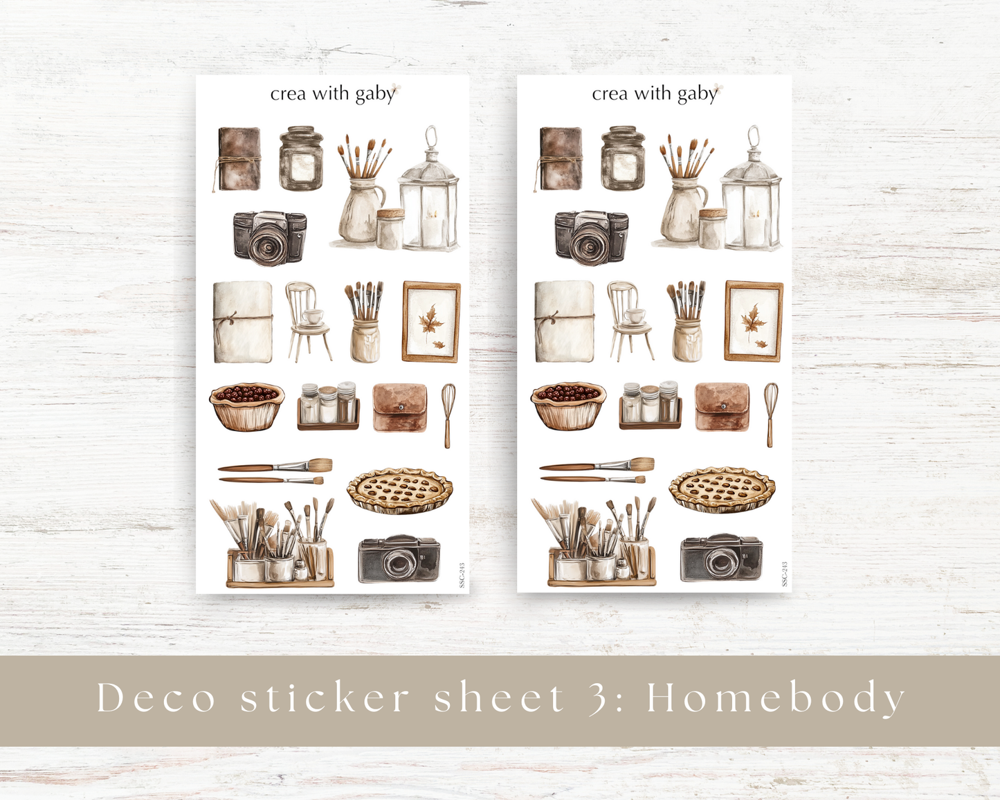 Deco stickers: Homebody collection (243)