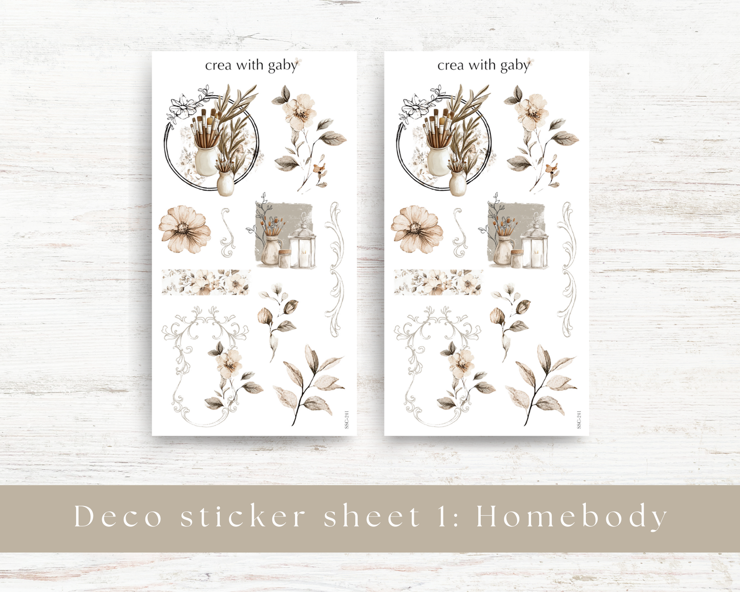 Deco stickers: Homebody collection (241)