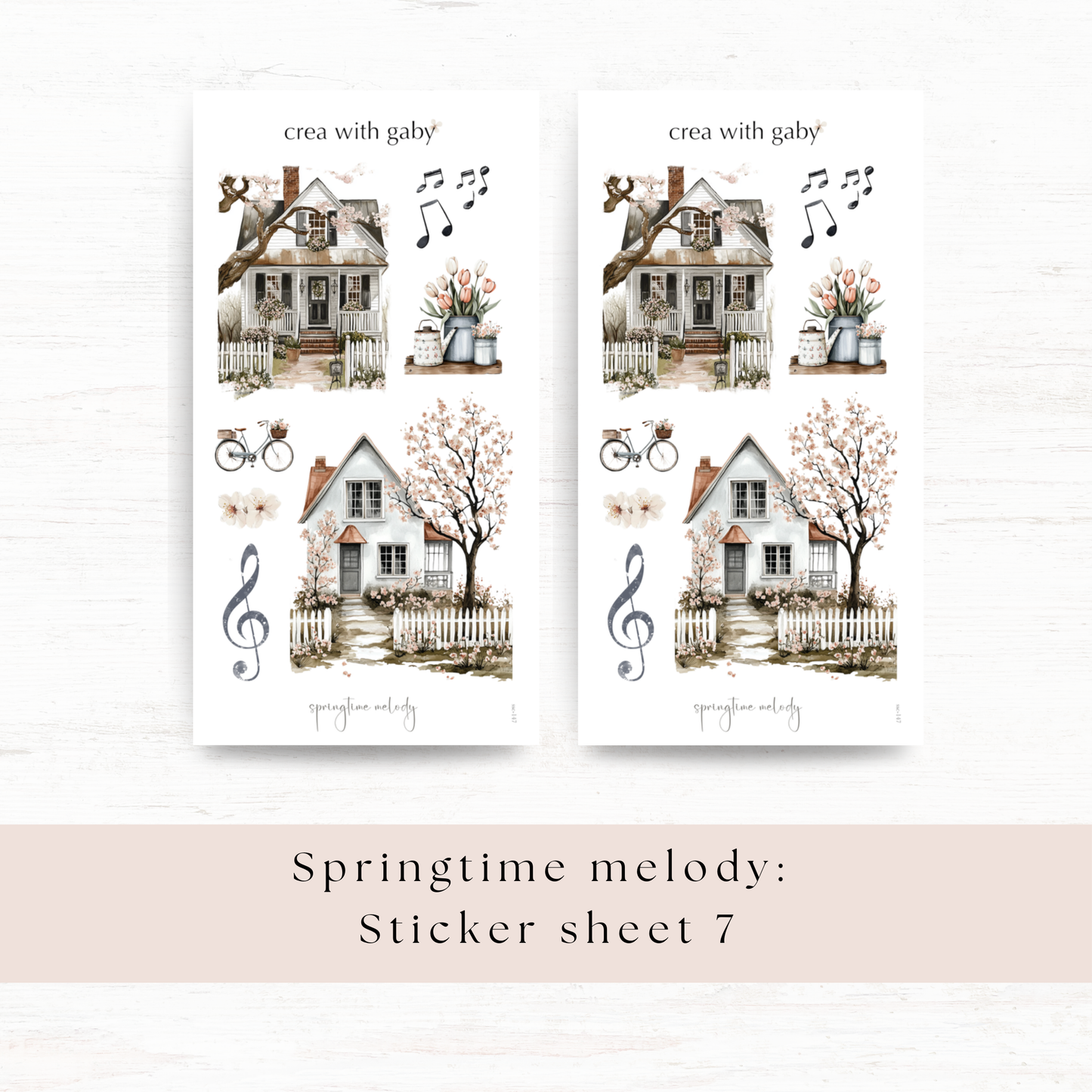 Deco stickers: Springtime melody