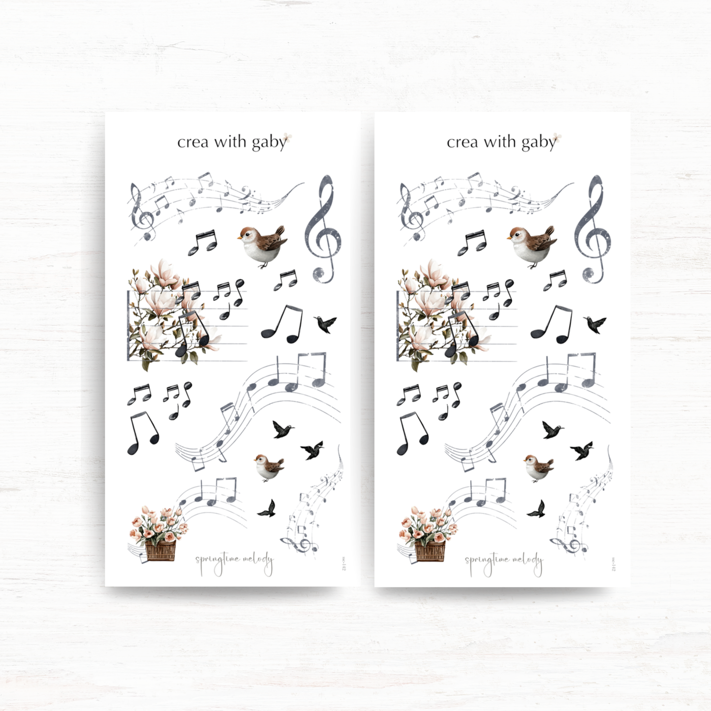 Deco stickers: Springtime melody
