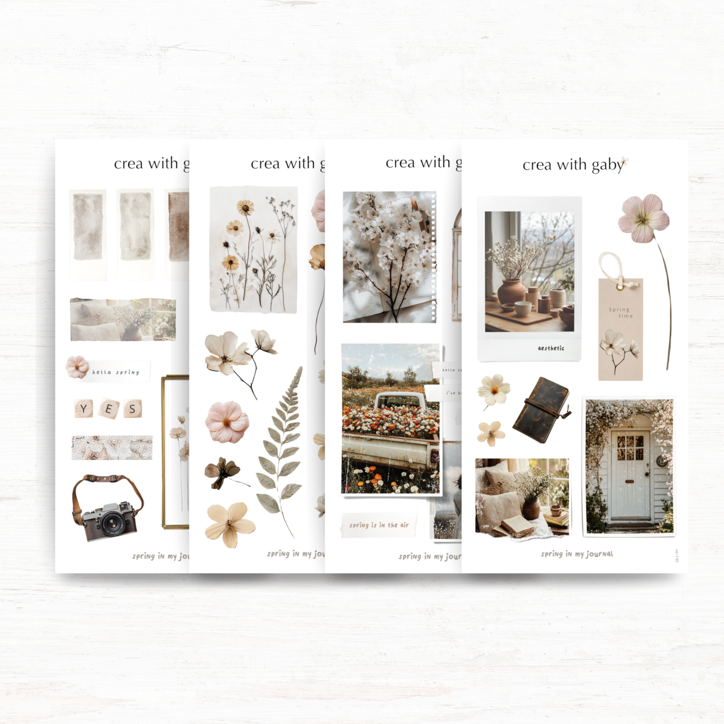 Deco sticker kit: Spring in my journal (Save!)