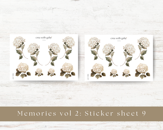 Mini stickers: Hydrangeas - Memories vol 2 (197)