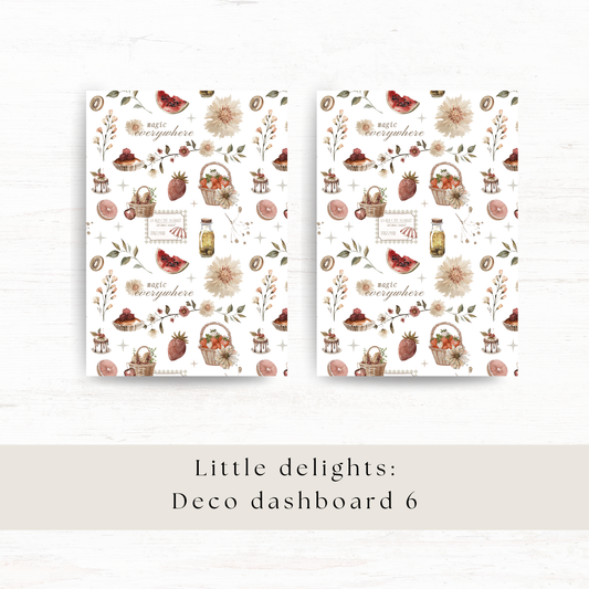 Patterned dashboard & background paper: Little delights