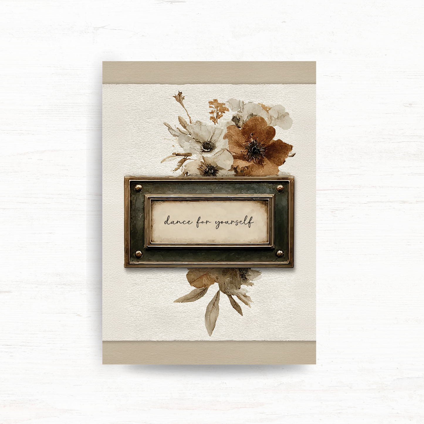 A5 deco dashboard & background paper: Nostalgia (February 2026 sub kit)