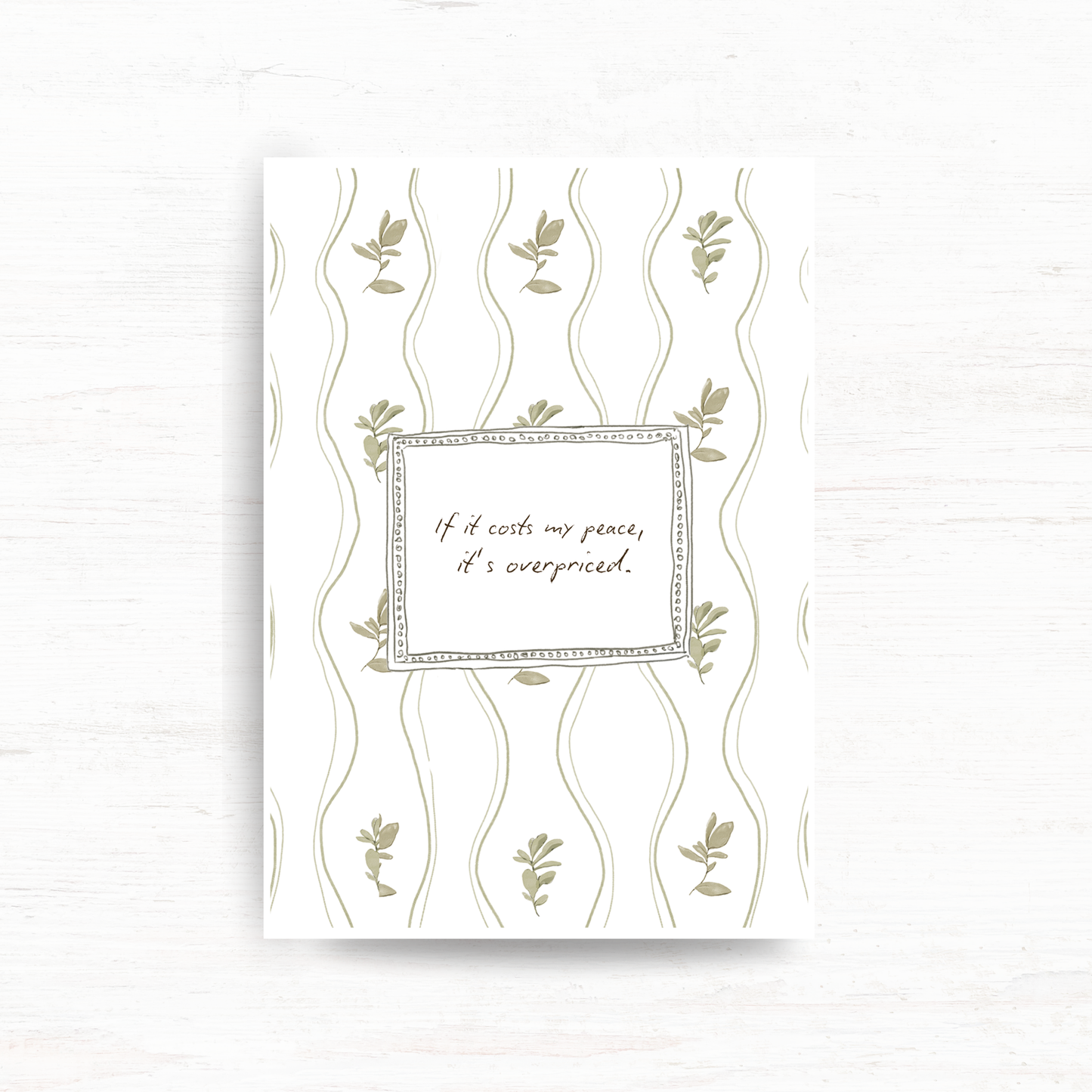 A5 deco dashboard & background paper: But first, me (April 2026 sub kit)