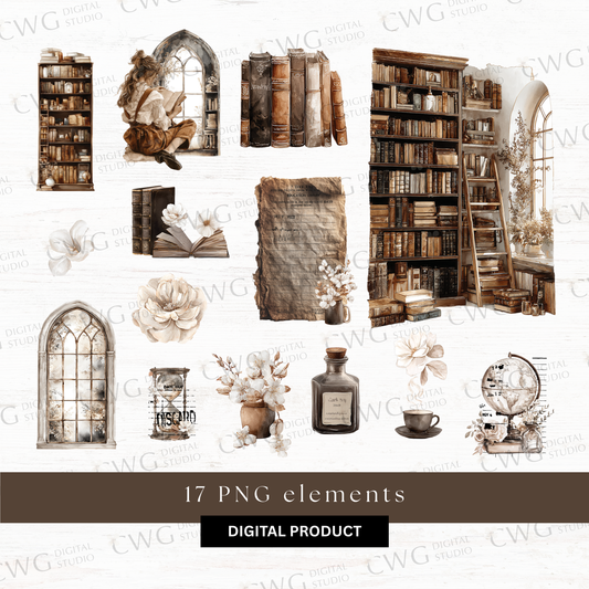 Digital journaling kit: The Cosy Chapter (October 2025 sub kit)
