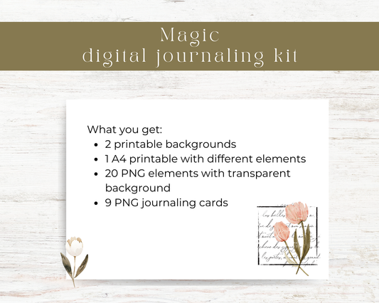 Digital journaling kit: Magic collection