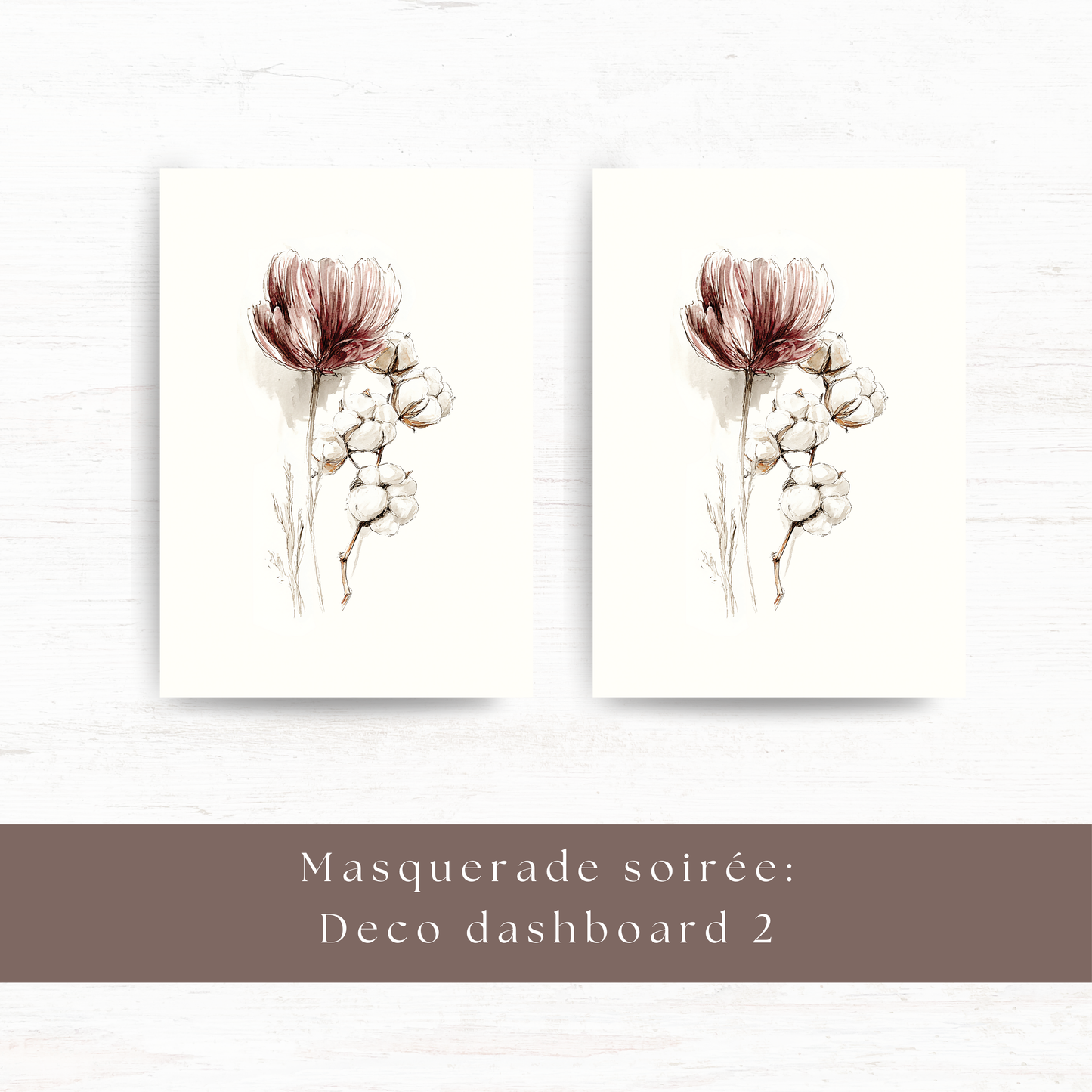 A5 vellum deco dashboard: Masquerade soirée
