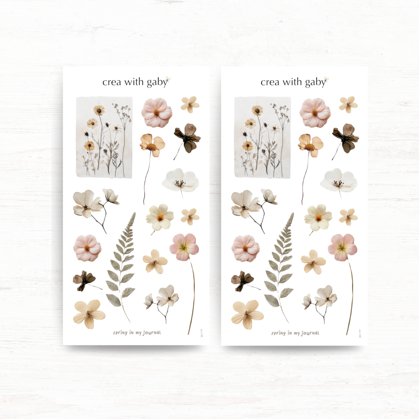 Deco stickers: Spring in my journal