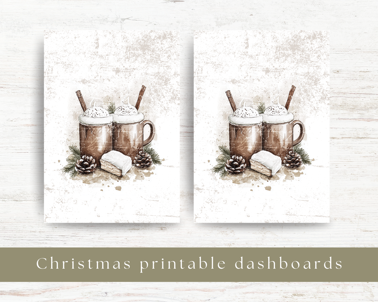 Printable dashboard: Christmas selection