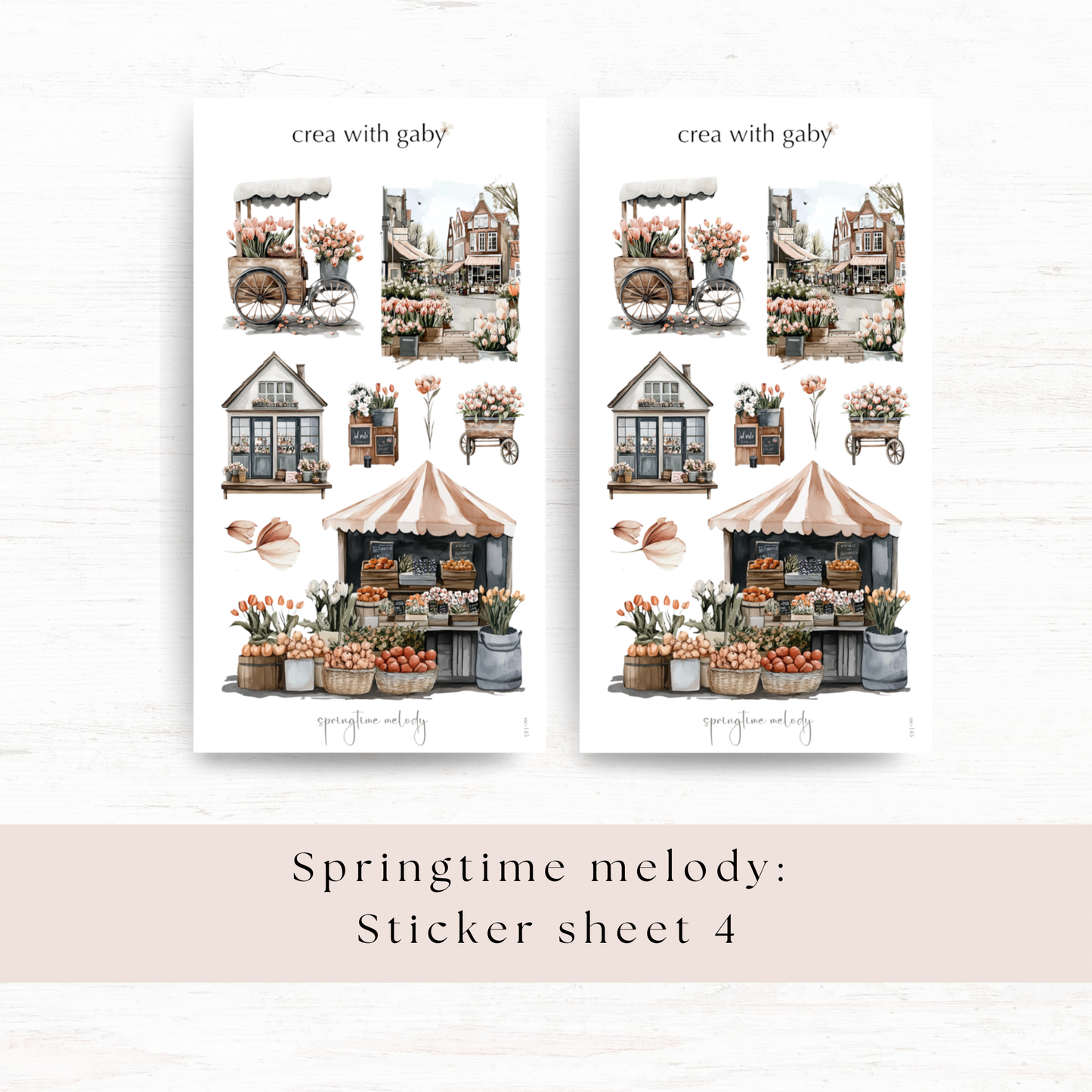 Deco stickers: Springtime melody