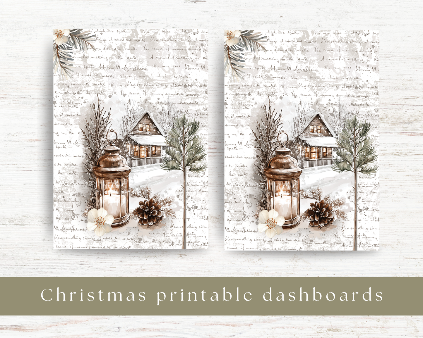 Printable dashboard: Christmas selection