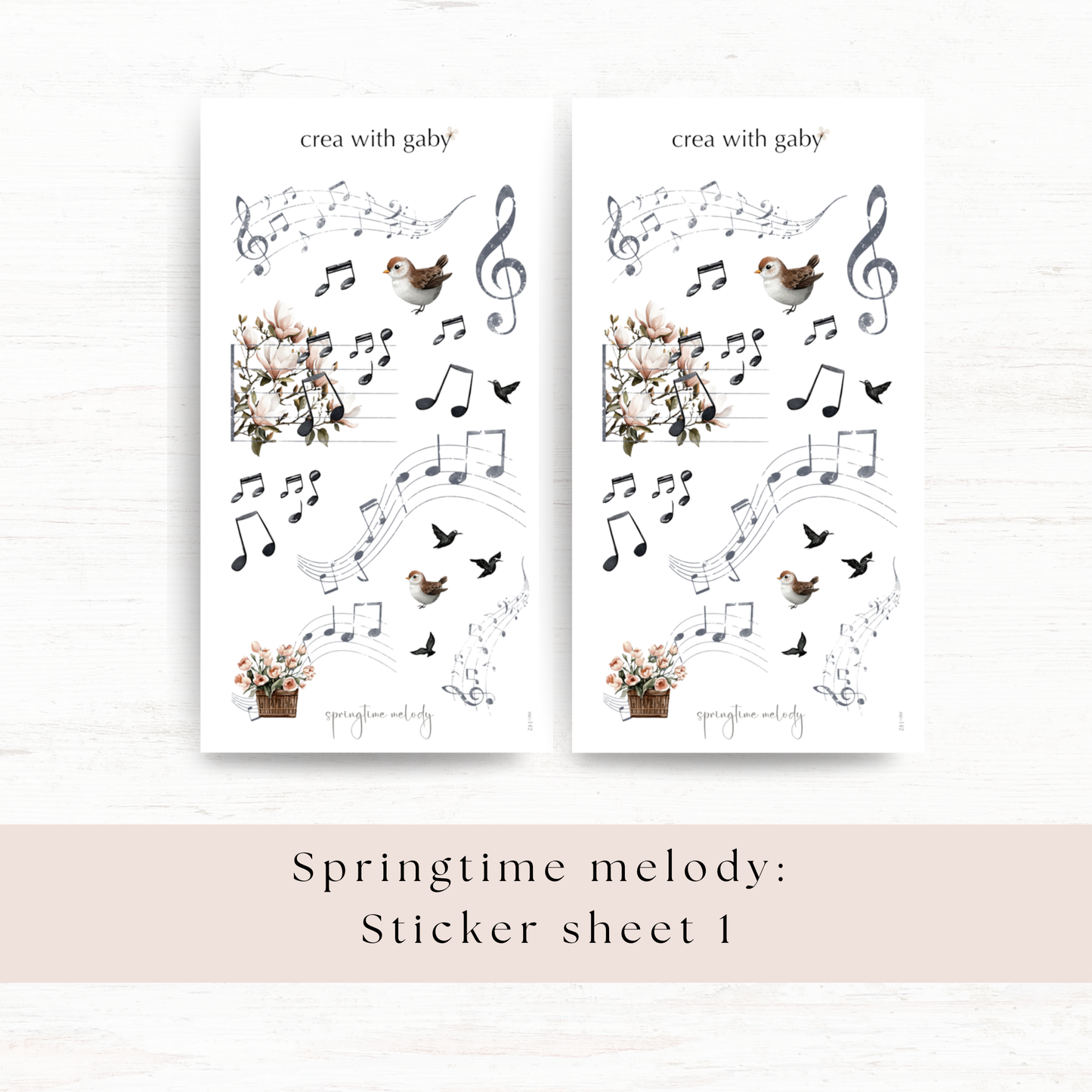 Deco stickers: Springtime melody