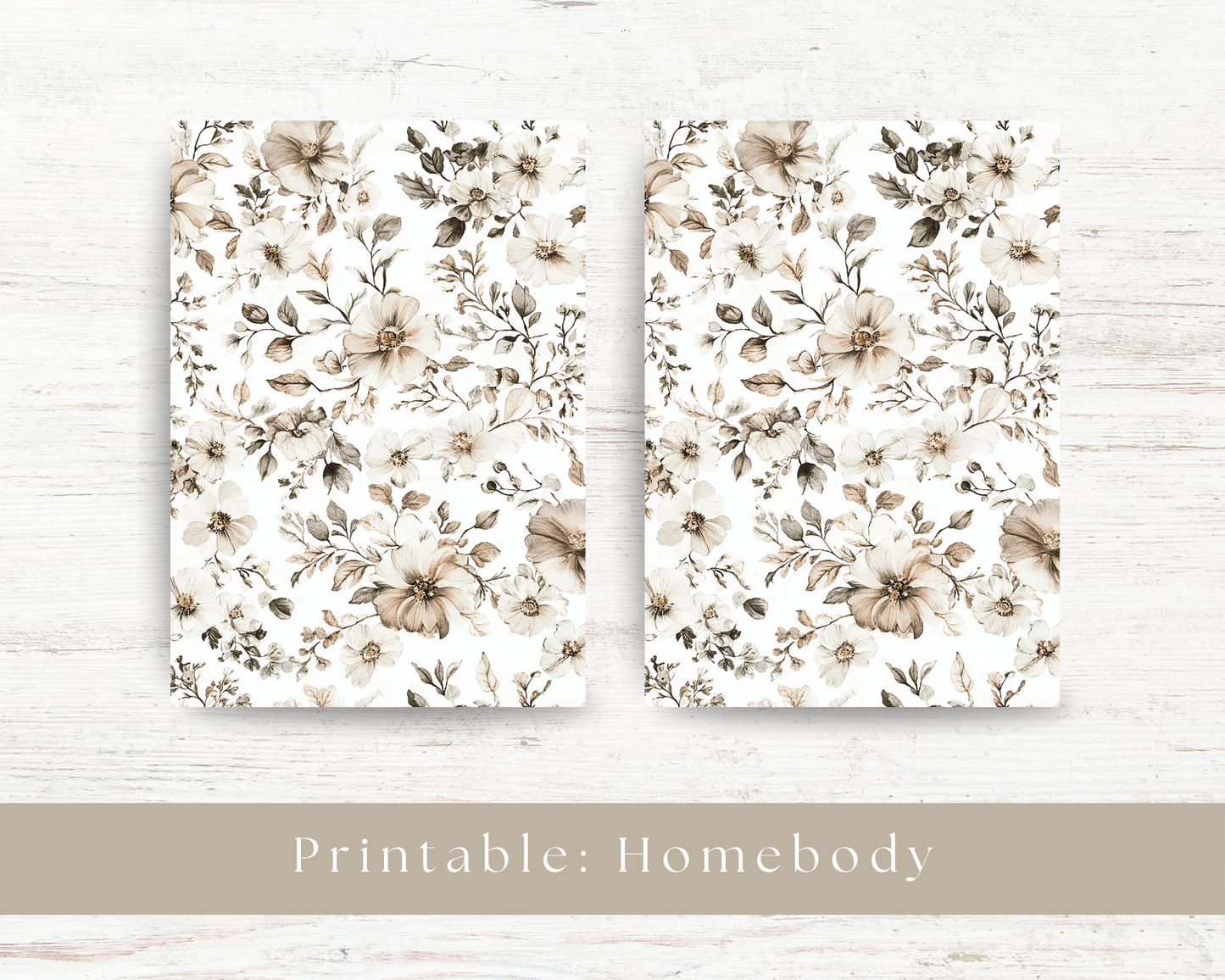 Printable dashboard: Homebody collection