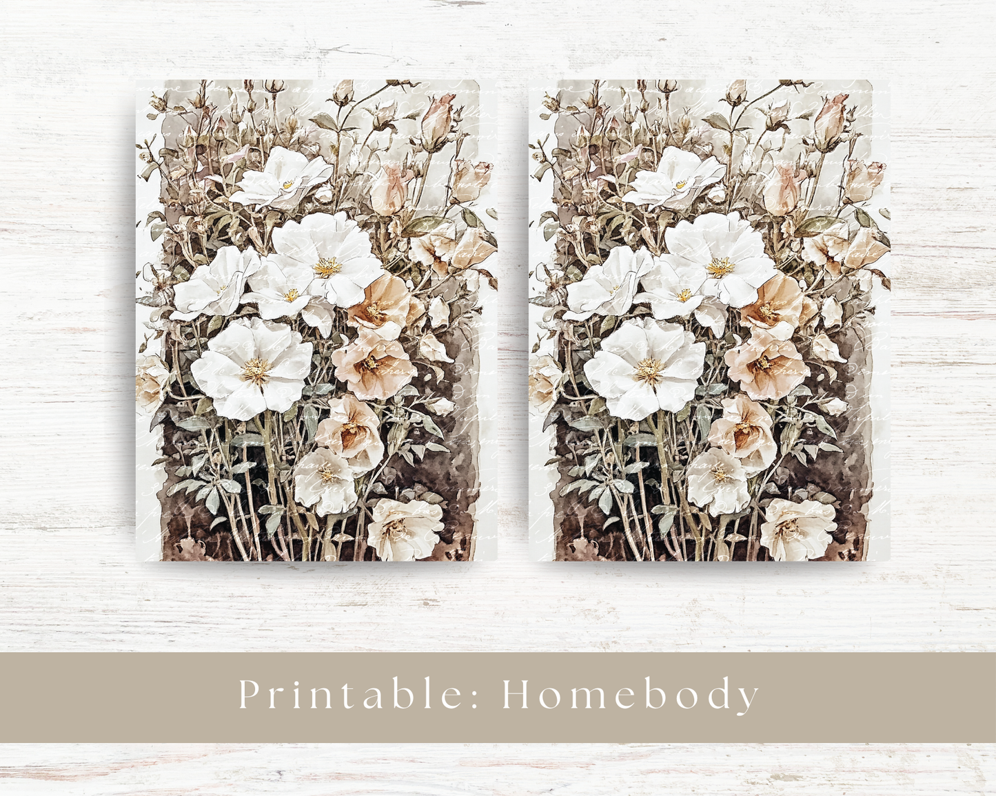 Printable dashboard: Homebody collection