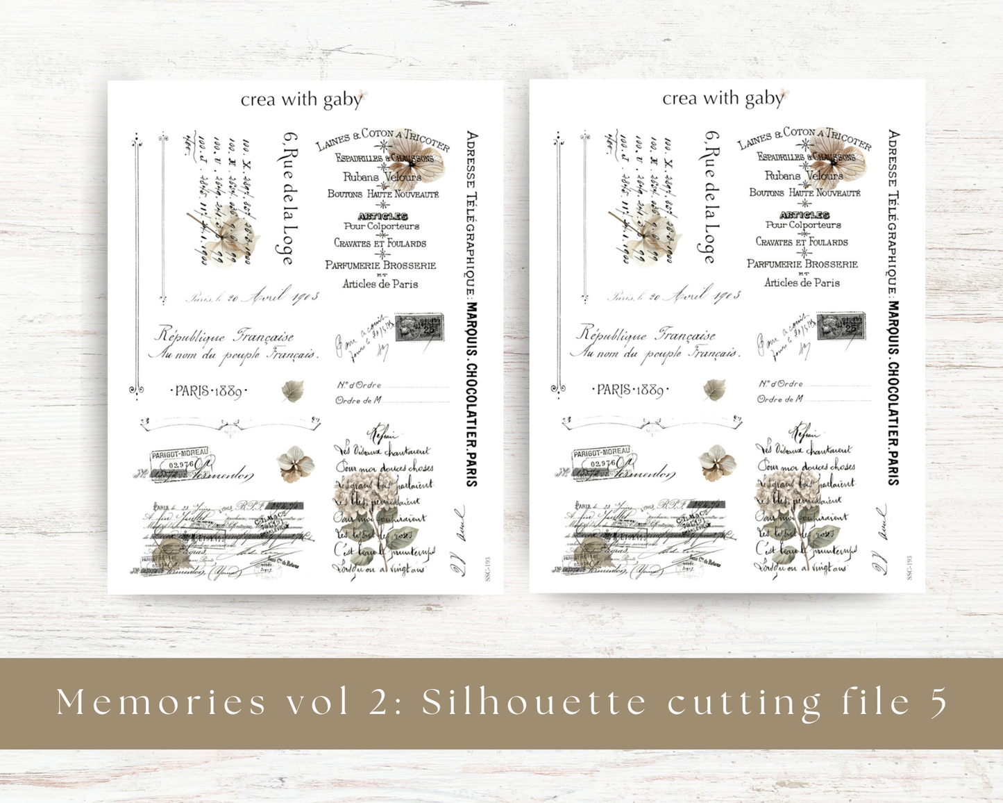 Silhouette cutting file: Memories vol 2 (193)
