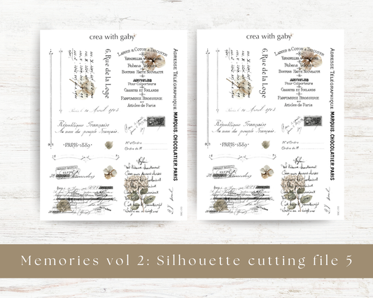 Silhouette cutting file: Memories vol 2 (193)
